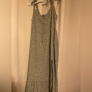 Abercrombie Green Midi Dress Medium MWT